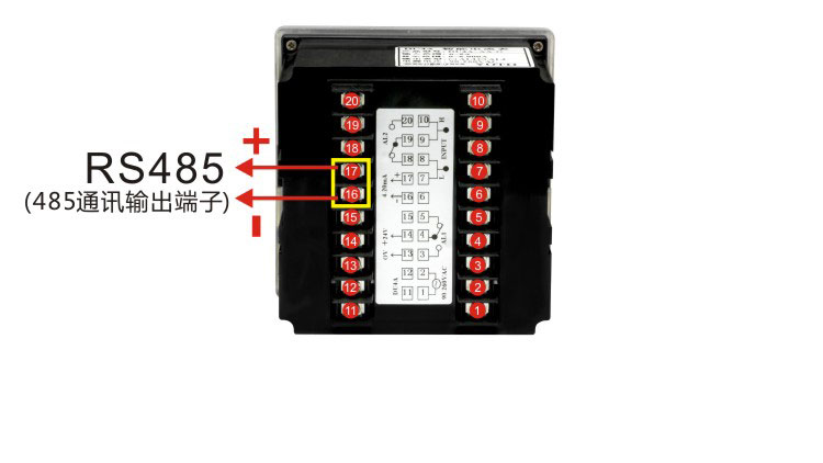DU4A電流電壓表RS485通訊端子 DU4A電流電壓表RS485通訊端子