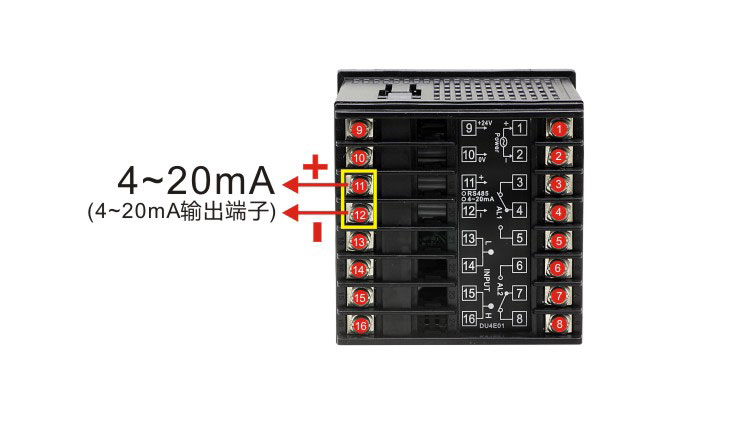 DU4E單相電流電壓表4-20mA端子 DU4E單相電流電壓表4-20mA端子